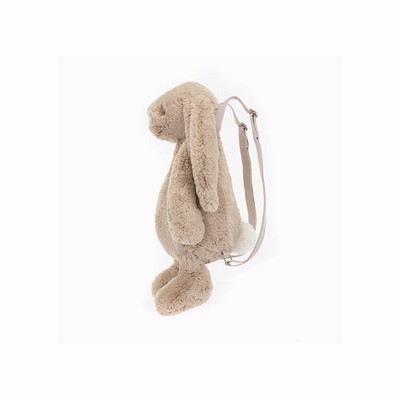 Jellycat Bashful Conejo Beige Backpack Bolsa | BYLJ-95301